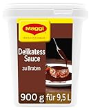MAGGI Professional Delikatess Sauce zu Braten, vegetarisch, Ergiebigkeit 10L, 1er Pack (1 x 900g GastroBox)