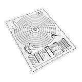 SOLUSTRE Silikon Backmatte mit Rutschfester Unterseite Antihaftbeschichtete Teigmatte zum Ausrollen und Kneten Dicke Langlebige Dauerbackfolie für Kuchen Gebäck und Pizza