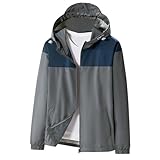 Generisch UV Jacke Herren Atmungsaktiv Sonnenschutz Sommerjacke UV Schutz Anglerjacke Faltbar Windbreaker Outerdoorjakce Mit Kapuze Softshelljacke Bequeme Weich Fahrradjacke Leichet Arbeitjacke