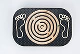Balanceboard mit Labyrinth, Holz Balance Board, Wackelbrett, Board für Yoga und Übung, Gleichgewicht, Koordination, Holzspielzeug, Wackelbrett für Kinder, Kleinkinder, Jugendliche, Erwachsene