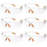 6-er Pack Schutzbrillen Transparent Mit Mit Klaren Gläsern Gumminase Schutzbrille Für Sicheren Schutz - Augenschutzbrille Sicherheitsbrille Laborbrille Kratzfeste Linsen Für Damen/Herren/Kinder