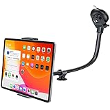APPS2Car Tablet Halterung Auto,Tablethalterungen Auto,Für 7,9-11 Zoll Schwanenhals Tablet Halterung Auto Vorne Für iPad mini/9,7/10,2/10,5 Und Mehr,13' Long Arm Anti-Vibration 360 Grad Einstellbar