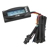 Motorrad-Öltemperaturanzeige, Universal-DC-12-V-LCD-Bildschirm, Starke Helligkeit, Motorrad-Spannungsmesser, Wasserdicht für Motorräder (M12x1,5)