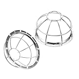 WEKADRIN 2 Stück Sprinkler Schutzkorb aus Robustem Eisen Drahtgeflecht Stoßfestes Schutznetz für Rauchmelder und Feuermelder Einfache Montage Langlebiger Schutz für Zuhause und Gewerbe