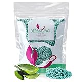Dermawax 1 kg Heißwachs Wachsperlen Aloe Vera für sensible Haut – Haarentfernung ohne Wachsstreifen,sanftes Waxing für Gesicht, Beine, Bikini & Körper–Made in Italy, Profi-Qualität (1 kg, Aloe Vera)