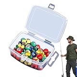 Split Blei, Angelblei-Set | Buntes Angelblei-Set | Drop Shot 50x Blei-Set | Tragbares Angelzubehör für Männer und Frauen