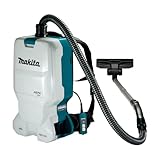 Makita DVC660Z, Rucksackstaubsauger 2x18 V (ohne Akku, ohne Ladegerät), Türkis, 6 liters