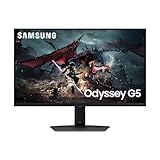 Samsung Odyssey G50D QHD Gaming Monitor, 27 Zoll, Bildschirm mit Fast IPS-Panel, 2.560 x 1.440 Pixel, AMD FreeSync, Bildwiederholrate 180 Hz, Reaktionszeit 1 ms (G/G)