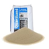 Quarzsand Feuergetrocknet 25 Kg 0,1-0,4 mm Sand Pflanzen Quarzsand Fugensand Strahlsand Buddelsand für Kaninchen Dachpappenbesandung