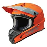 O'NEAL | Motocross-Helm | MX Enduro Motorrad | ABS-Schale, , Lüftungsöffnungen für optimale Belüftung und Kühlung | 1SRS Helmet SOLID V.24 | Erwachsene | Orange | Größe M