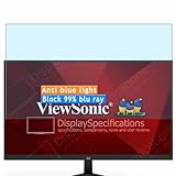 Vaxson 2 Stück Anti Blaulicht Schutzfolie, kompatibel mit ViewSonic VX2723-2K-PRO 27' Monitor, Displayschutzfolie TPU Folie Bildschirmschutz [nicht gehärtetem Glas ]