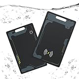 Tracker Android Tracking Card für Android Ultradünn Tracker Karte Android Kabelloses Laden Geldbörsenfinder kompatibel mit Google Find Hub(NUR Android) IP68 Wallet Tracker Android für Koffer (1PCS)