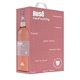 Jechtinger Roséwein FeinFruchtig 3 Liter Wein-Box - Spätburgunder Rosé fruchtig & lebendig mit Aromen nach Erdbeere & Pfirsich - Anbaugebiet Kaiserstuhl (1 x 3,0 l Bag-in-Box)