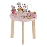 Little Dutch 7341 Holz Aktivitätstisch/Spieltisch - Fairy Garden rosa