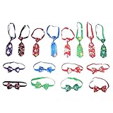HOUDERCO 16 Stück Teiliges Haustier Verstellbar für Hunde und Komfortables Webmaterial Sicheres Hunde- -zubehör für Weihnachten Party und Outdoor-spaziergänge