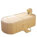 Faltbare Badewanne für Erwachsene, groß, 150 cm, faltbare Badewanne, tragbare Badewanne für Badezimmer, zusammenklappbare Whirlpool-Badewanne für Duschkabine, ideal für kleine Räume – schnelle,