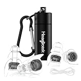 Hearprotek Ohrstöpsel Konzert, 2 Paar gehörschutz Ohrenstöpsel-ohrenschutz lärmschutz geräuschunterdrückende für festival flugzeug arbeit musik motorrad musiker hörschutz Schwarz