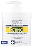 Advanced Clinicals Retinol Cream. Spa Size for Salon Professionals. Moisturizing Formula Penetrates Skin to Erase the Appearance of Fine Lines & Wrinkles. Fragrance Free. 16oz by Advanced Clinicals