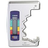 Bestgle digitaler batterietester analoger battery checker multi size batterieprüfer batterie testgerät lcd batterie tester zum prüfen des ladezustands für aa aaa c d 9v 1.5v knopfzellenbatterien