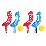 LIOOBO 2 Sätze Scoop Ball Fangspiel Fangballspiel mit Bälle Fang Ball Spiel Ballspiel Wurfspiel Kindergeburtstag Mitbringsel für Kinder Junge Outdoor Garten Rasen Party Spielzeug