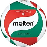 Molten Wettspielball-V5M4000-DE weiß/grün/rot 5