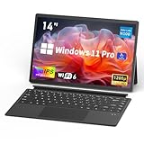 NIAKUN Convertible Laptop 2 in 1 Touchscreen, 14 Zoll Notebook mit Touchscreen 16GB DDR5 RAM 512GB SSD N100 12th Gen Prozessor, Hintergrundbeleuchtete Tastatur, 1920 x 1200, Type-C, WiFi 6, BT5.2