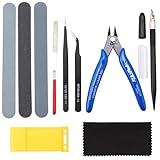 HSEAMALL 11 STÜCKE Modellbau Werkzeug Set,Gundam Modeler Grundwerkzeuge Hobby Werkzeug Sets Basic Tools für Auto Modell Bausatz DIY Reparatur