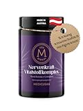 Medicusan Nervenkraft Vitalstoffkomplex - natürlicher Stimmungsaufheller & Beruhigungsmittel mit Baldrian hochdosiert, 90 mg Safranextrakt Saffr’Activ, Vitamin B12, Johanniskraut, Lavendel, Folsäure