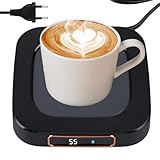 Elektrischer Kaffeewärmer, Kerzenwärmer Mit 3 Temperaturen, Elektrischer Kaffeewärmer Mit Automatischer Abschaltung Für Bürotisch, Getränkewärmer Für Kaffee, Tee, Milch, Kerze (Schwarz)
