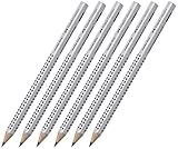 Faber-Castell 111900 - Bleistift Jumbo Grip, Härtegrad 2=B (6 Stück)