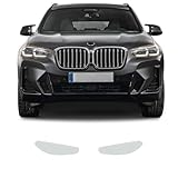 HCXNBS Auto Scheinwerfer Schutz Tönung Film Rauch Schwarz TPU Schutz Transparent Aufkleber, Passend für BMW X3 M-Sport MG 01 2022-2023