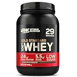 Optimum Nutrition Gold Standard 100% Molkenproteinpulver für Muskelaufbau und -regeneration mit natürlich vorkommendem Glutamin und BCAA-Aminosäuren, Double Rich Chocolate, 29 Portionen, 899 g