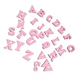 Cabilock 100 Stück Englische Holzbuchstaben DIY Kreative Holzscheiben zum Basteln und Dekorieren Buchstaben für Handarbeit Fotorequisiten Kinderförderung und Festliche Verzierung