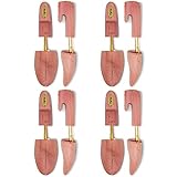 STRATTON Zedernholz-Schuhbaum für Herren, verstellbar, geteilter Zehenbereich, 2er-Pack, gewachsen in den USA, tolles Geschenk für Herren, cedar, 38/39.5 EU