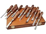 Faithfull Wood Carving Chisel Set of 12 in Presentation Case