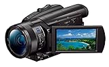 Sony FDR-AX700 Ultra-HD-Camcorder (1 Zoll Exmor RS Stacked Sensor, 3,5“ Touch-Display, 4K HDR Aufnahme, Fast-Hybrid Autofokus mit 273 Fokuspunkten, 40-Fach Super-Slow-Motion) schwarz