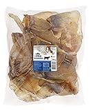 Dehner Lieblinge Hundesnack, Leckerli 100 % natürlich, Kausnack für ausgewachsene Hunde, Rinderohren, 660 g