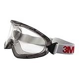 3M Vollsicht-Schutzbrille Serie 2890, indirekte Belüftung, Antikratz-/Anti-Fog-Beschichtung, transparente Polycarbonatscheibe, 2890, Grau