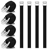 8 Stück Spanngurte kurz mit Ratsche 50CM - 25mm Zurrgurt, Verstellbare Befestigungsriemen mit Klemmschloss für Auto, Fahrrad, Sackkarre, Motorrad, Gepäck, Camping