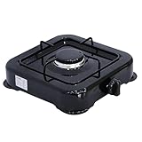 Melko Gaskocher Campingkocher 1 flammig Gasherdplatte Camping Outdoor Kochfeld Metall Gasbrenner