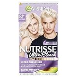 Garnier Nutrisse Aufheller für jedes Haar, Bleaching Creme für Aufhellung bis zu 9 Stufen und gegen Gelbstich, Ultra Bleach, D4+