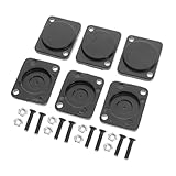 Toyvian 20 Stück Teiliges Robustes Chassis Insert Plate Vielseitige Leere Montageplatte Einstellbare DIY Panel Mount Abdeckung für XLR Anschluss Einfache Installation Staubresistent