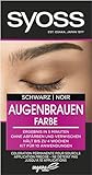 Syoss Augenbrauen Kit Augenbrauenfarbe 1–1 Schwarz Stufe 3 (17 ml), Augenbrauen färben für einen natürlichen Look und ein langanhaltendes Ergebnis