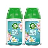 Air Wick Freshmatic Max Raumspray – Nachfüller DUO für den Air Wick Freshmatic Max – Duft: Fresh Spring Breeze – 2er Set mit 250 ml Nachfüller