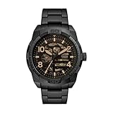 Fossil Herren Analog Automatik Uhr mit Edelstahl Armband 4064092233148