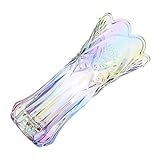 ARTSEWPLY Bunte Glasvase Dickes Dekorative Kreative Blumenvase für Hydroponik Pflanzenarrangements Vielseitige Tischdeko für Zuhause Büro und Ausstellungen
