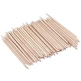200 Stücke Orange Holz Sticks Nagel Häutchen Stick für Drücker Remover Maniküre Kunst Pediküre Nagelhautpflege