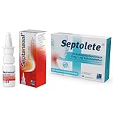 Erkältungs Bundle Septolete Lutschtabletten 16 Stück + Septanasal Spray für Erwachsene 10 ml: Gegen Halsschmerzen und Schnupfen