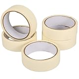 SAFIGLE 5 Rollen Malerkrepp Abdeckband 3cm X 20m Papier Kreppband Leicht Abreißbar Abnehmbar für Malerarbeiten und Heimrenovierung