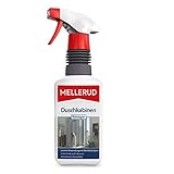 MELLERUD Duschkabinen Reiniger | 1 x 0,5 l | Wirksames Spray gegen Kalk- & Seifenreste in der Dusche | Badreiniger mit Abperleffekt | Langzeitschutz | bringt verlorenen Glanz zurück